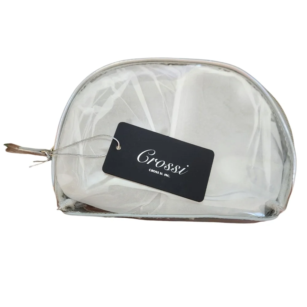 Crossi White Cosmetic Bag NWT | Makeup Bag Travel Toiletry Organizer Pouch